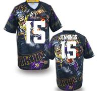 Minnesota Vikings #15 JENNINGS Men's Stitched NFL Elite Fanatical Version Jersey (1)