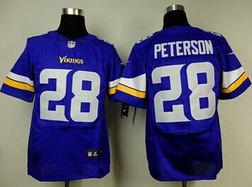 NEW Minnesota Vikings #28 Adrian Peterson Purple Team Color NFL Elite Jersey