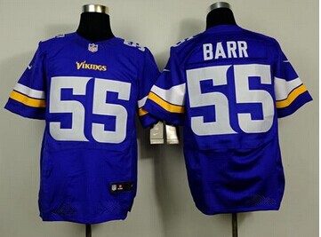 NEW Minnesota Vikings #55 Anthony Barr Purple Team Color NFL Elite Jersey