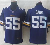 New Minnesota Vikings Vikings #55 Anthony Barr Purple Limited Jerseys