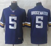 New Minnesota Vikings #5 Teddy Bridgewater Purple Limited Jerseys