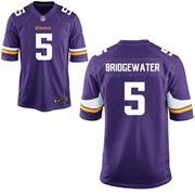 2014 NFL Draft Minnesota Vikings #5 Teddy Bridgewater Purple game jersey