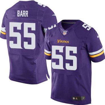 NEW Vikings #55 Anthony Barr Purple Team Color Men's Stitched NFL Elite Jersey