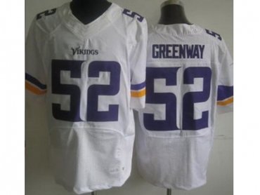 2013 NFL NEW Minnesota Vikings 52 Chad Greenway White Jerseys(Elite)