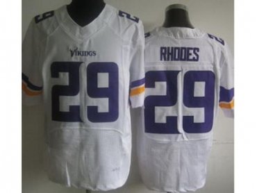 2013 NFL NEW Minnesota Vikings 29 Xavier Rhodes White Jerseys(Elite)