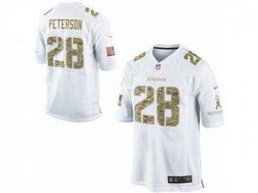 NEW Minnesota Vikings #28 Adrian Peterson White Jerseys(game USA)