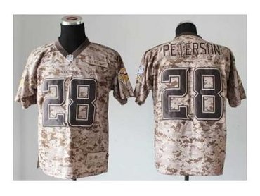 NEW jerseys minnesota vikings #28 peterson camo(2013 new Elite)(USMC)