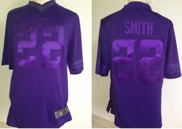 NEW Harrison Smith 22# Minnesota Vikings Drenched Limited Jerseys(Purple)