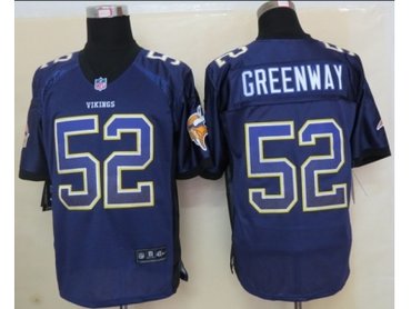 NEW jerseys minnesota vikings #52 greenway purple(Elite drift fashion)