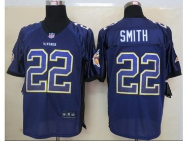 NEW jerseys minnesota vikings #22 smith purple(Elite drift fashion)