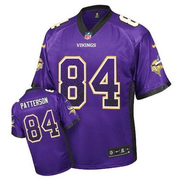 NEW Minnesota Vikings 84 Cordarrelle Patterson Purple Team Color Stitched NFL Elite Drift Fashion Jersey