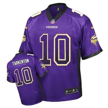 NEW Minnesota Vikings 10 Fran Tarkenton Purple Team Color Stitched NFL Elite Drift Fashion Jersey