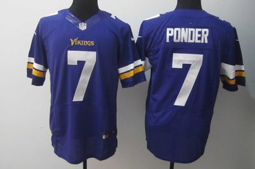 2013 NFL NEW Minnesota Vikings 7 Christian Ponder Purple Jerseys(Elite)