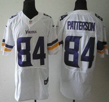 2013 NFL NEW Minnesota Vikings 84 Cordarrelle Patterson White Jerseys(Elite)