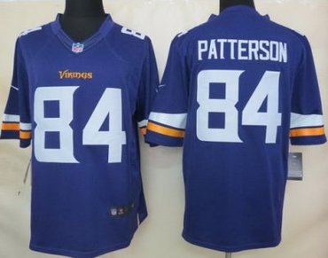 2013 NFL NEW Minnesota Vikings 84 Cordarrelle Patterson Purple Jerseys(Limited)