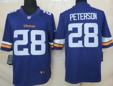 2013 NFL NEW Minnesota Vikings 28 Adrian Peterson Purple Jerseys(Limited)