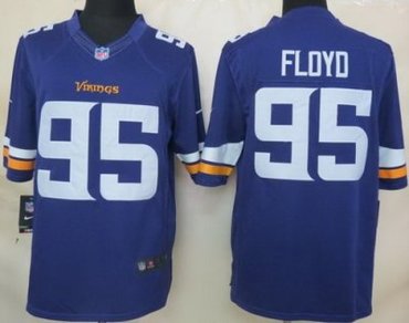 2013 NFL NEW Minnesota Vikings 95 Sharrif Floyd Purple Jerseys(Limited)