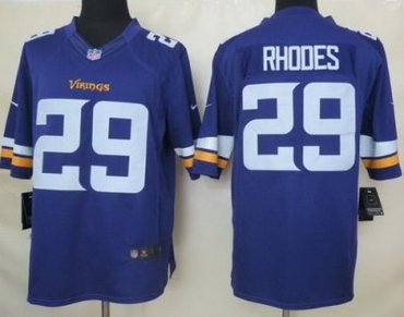 2013 NFL NEW Minnesota Vikings 29 Xavier Rhodes Purple Jerseys(Limited)