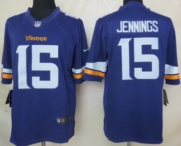 2013 NFL NEW Minnesota Vikings 15 Greg Jennings Purple Jerseys(Limited)