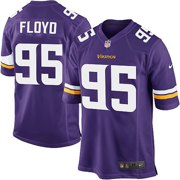 2013 NFL NEW Minnesota Vikings 95 Sharrif Floyd Purple Jerseys(Game)