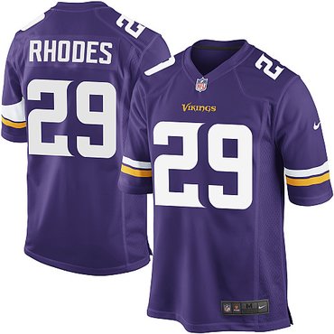 NFL NEW Minnesota Vikings 29 Xavier Rhodes Purple Jerseys(Game)