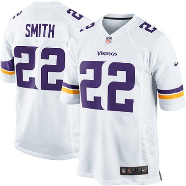 NFL NEW Minnesota Vikings 22 Harrison Smith White Jerseys(Game)