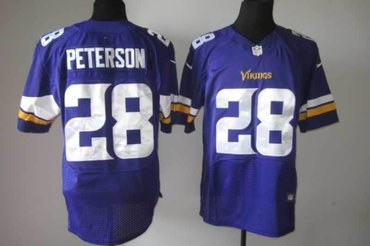 NFL NEW Minnesota Vikings 28 Adrian Peterson Purple Jerseys(Elite)