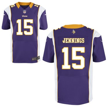 NEW NFL Minnesota Vikings 15 Greg Jennings Purple Jerseys (Elite