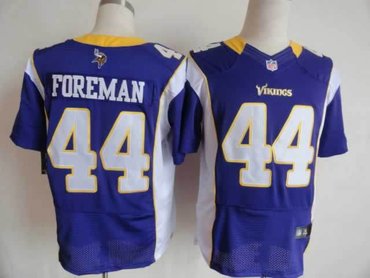 NEW NFL Minnesota Vikings 44 Chuck Foreman Purple Jerseys (Elite)