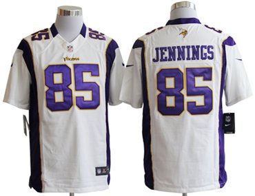 NEW NFL Minnesota Vikings 85 Greg Jennings White Jerseys (Limited)