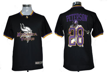 NEW Minnesota Vikings 28 Adrian Peterson Team ALL-Star Fashion Jerseys