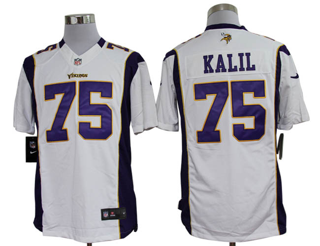 2012 NEW NFL Minnesota Vikings 75 Matt Kalil White Jerseys (Limited)