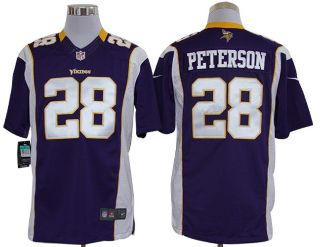 2012 NEW NFL Minnesota Vikings 28 Adrian Peterson Purple Jerseys (Limited)