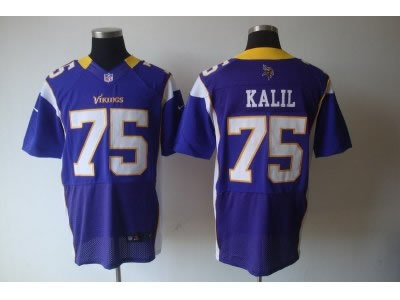 2012 NEW NFL Minnesota Vikings 75 Matt Kalil Purple Jerseys (Elite)