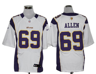 2012 NEW NFL Minnesota Vikings 69 Jared Allen White Jerseys (Elite)