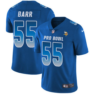 Nike Vikings #55 Anthony Barr Royal Women's Stitched NFL Limited NFC 2018 Pro Bowl Jersey