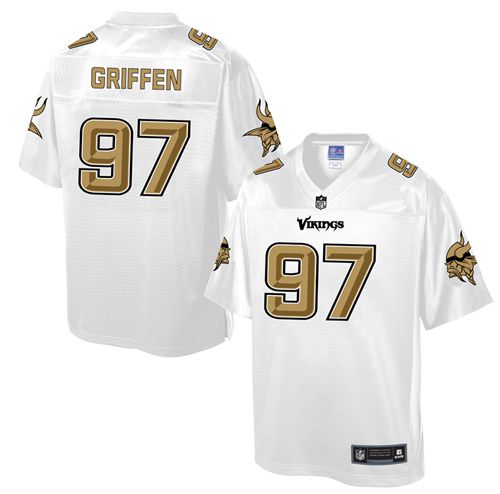 Nike Vikings #97 Everson Griffen White Men's NFL Pro Line Fashion Game Jersey