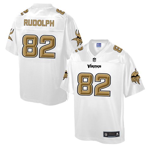 Nike Vikings #82 Kyle Rudolph White Men's NFL Pro Line Fashion Game Jersey