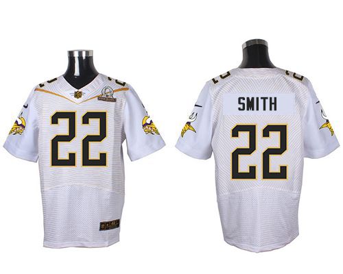 Nike Vikings #22 Harrison Smith White 2016 Pro Bowl Men's Stitched NFL Elite Jersey