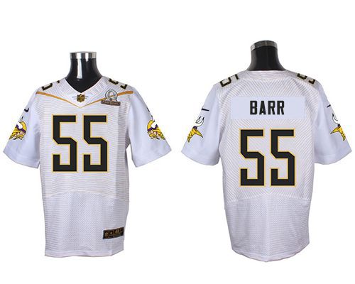 Nike Vikings #55 Anthony Barr White 2016 Pro Bowl Men's Stitched NFL Elite Jersey