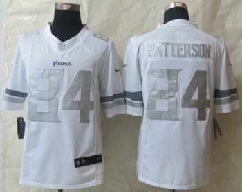 Nike Minnesota Vikings #84 Cordarrelle Patterson White NFL Limited Platinum Jersey