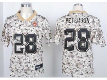 NEW jerseys minnesota vikings #28 peterson camo(2013 new Elite)