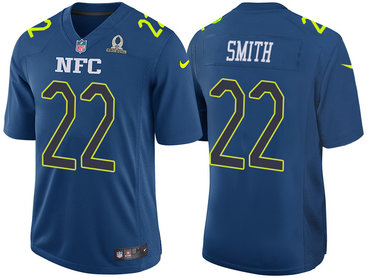 2017 Pro Bowl NFC Minnesta Vikings 22 Harrison Smith Navy Game Jersey