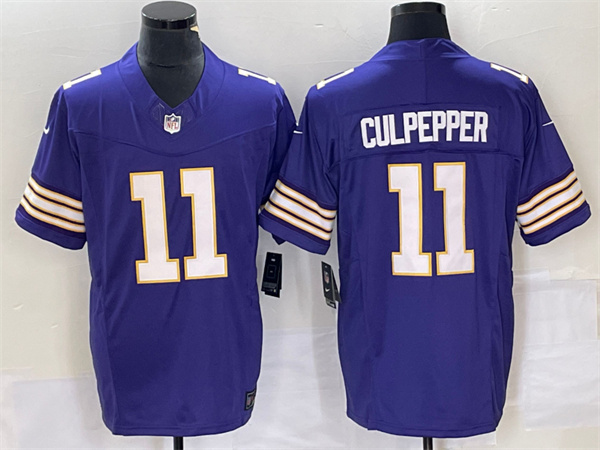 Men's Minnesota Vikings #11 Daunte Culpepper Purple 2023 F.U.S.E. Vapor Untouchable