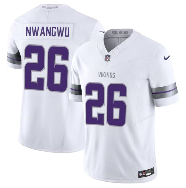 Men's Minnesota Vikings #26 Kene Nwangwu White F.U.S.E. Winter Warrior Limited Stitched Jersey