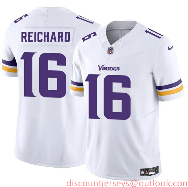 Men's Minnesota Vikings #16 Will Reichard White 2024 F.U.S.E. Vapor Untouchable Limited Stitched Jersey