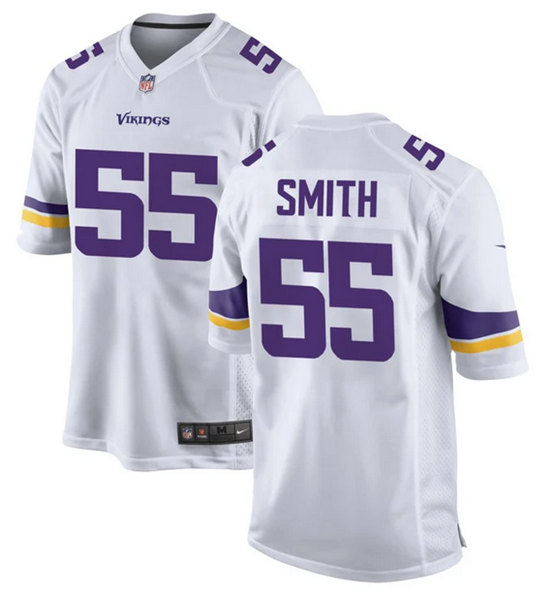 Men's Minnesota Vikings #55 Za'Darius Smith White Stitched Jersey