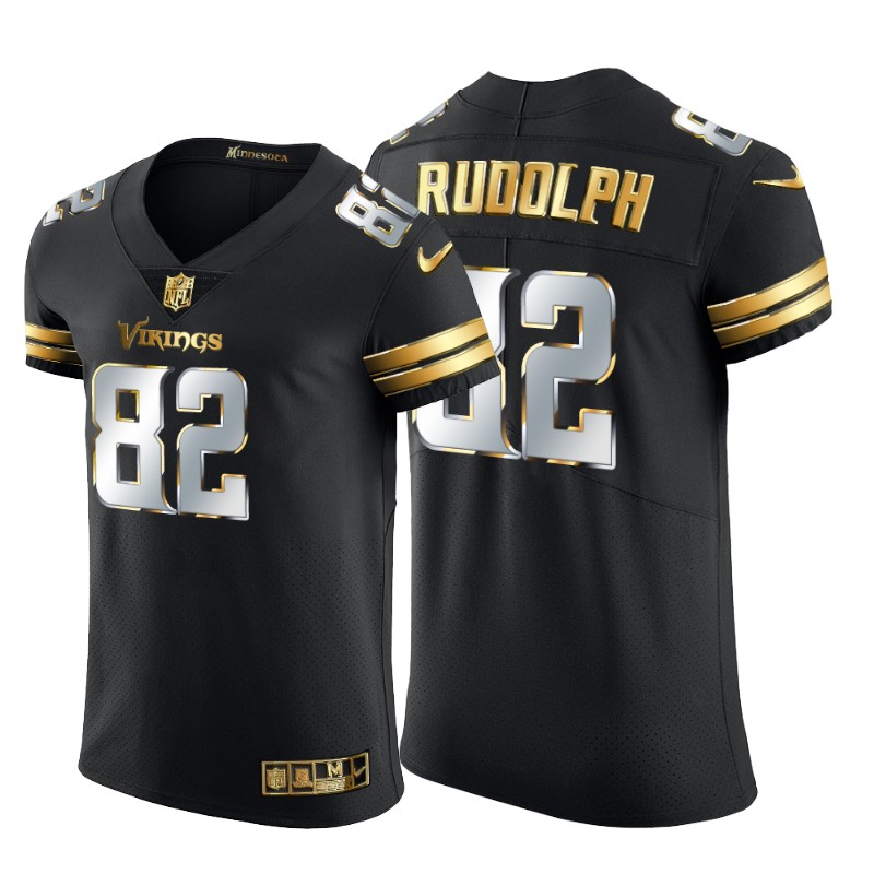 Minnesota Vikings #82 Kyle Rudolph Men's Nike Black Edition Vapor Untouchable Elite NFL Jersey