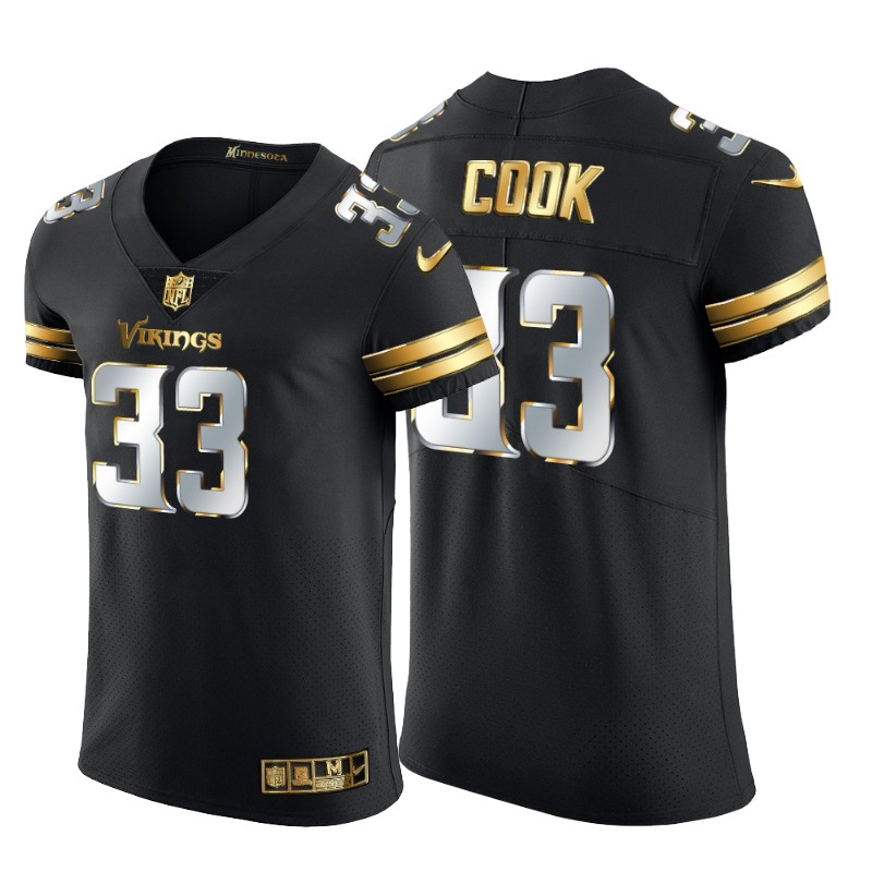 Minnesota Vikings #33 Dalvin Cook Men's Nike Black Edition Vapor Untouchable Elite NFL Jersey