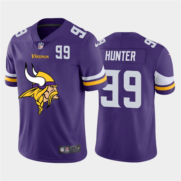 Nike Vikings 99 Danielle Hunter Purple Team Big Logo Number Vapor Untouchable Limited Jersey